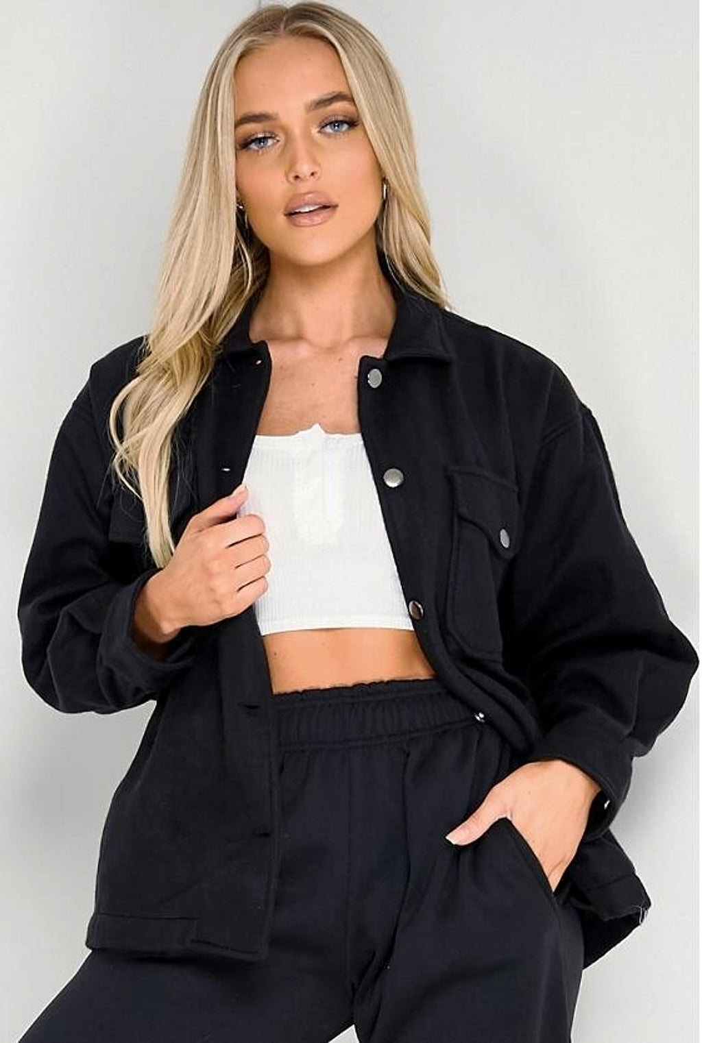 Collar Coat Streetwear Jacket For Women Autumn - enhanced image 4