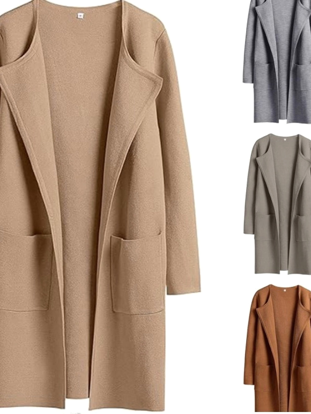 Comfort And Casual Turn-down Collar Coat Women - enhanced image 4