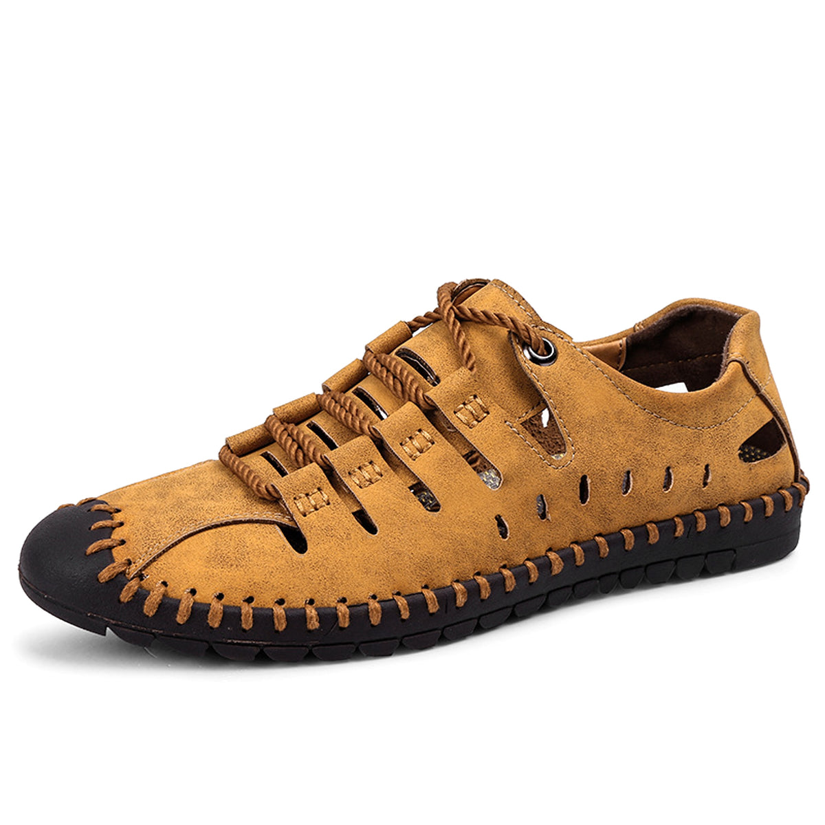 Comfortable Soft Sole Outdoor Casual Leather Shoes Men & Women - enhanced image 4