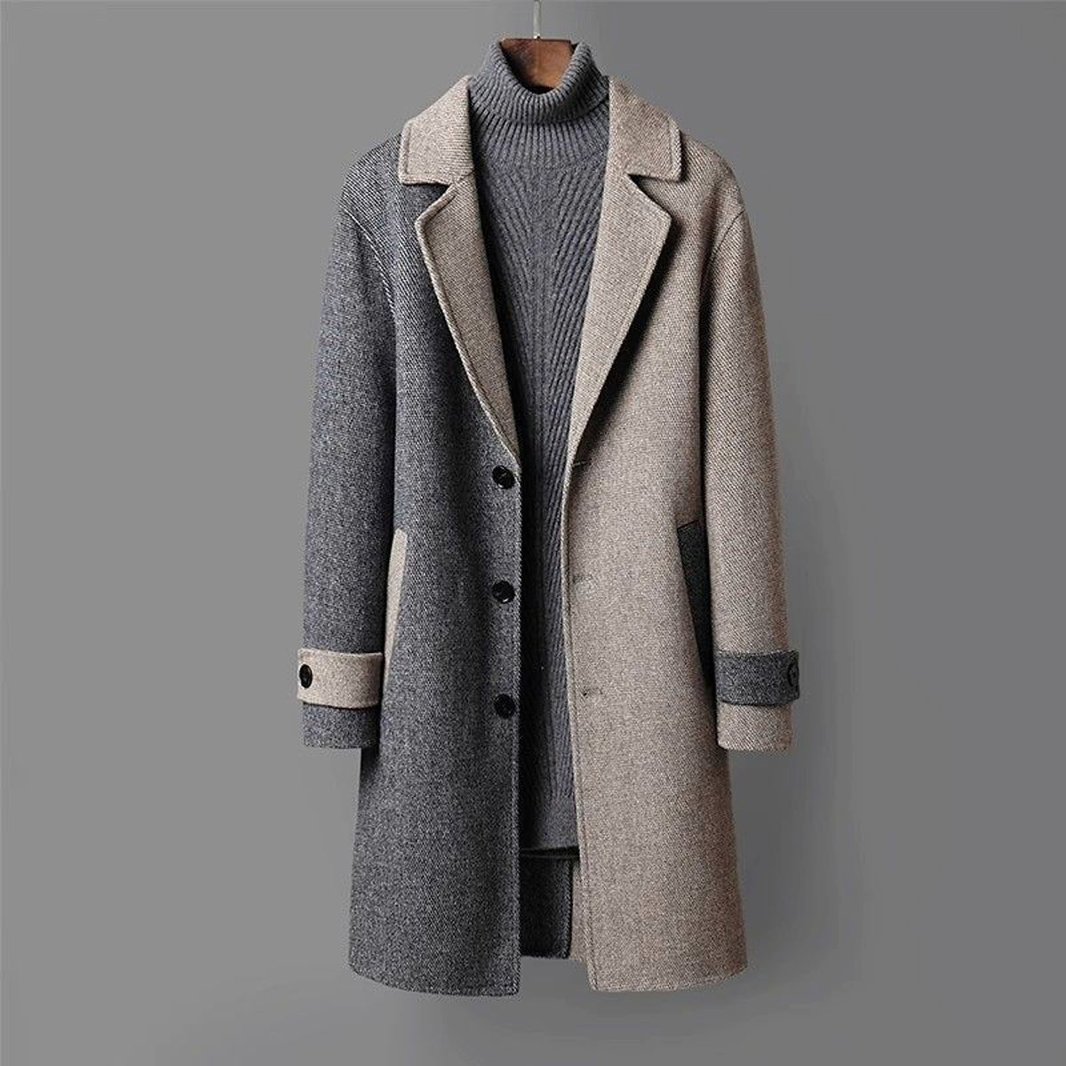 CorduLux™ Men's Wool Coat – Premium Style & Warmth - enhanced image 4