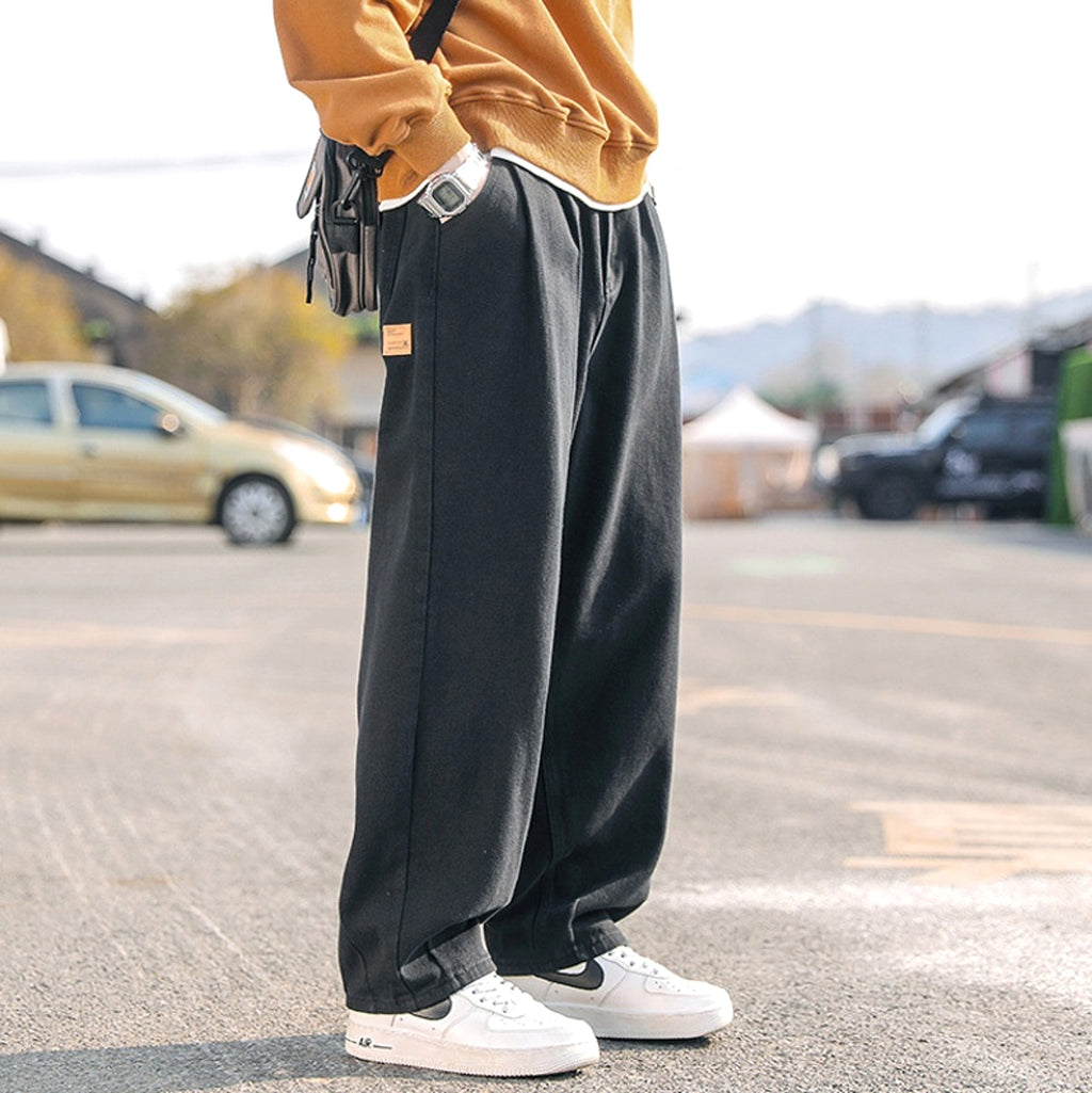 Cotton Pants Men's Casual Straight-leg Pants (Jeans) - enhanced image 4