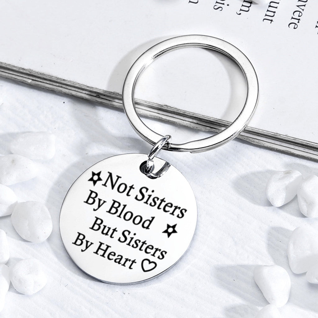Personalized Stainless Steel Round Keychain – Engraved Pendant for Friends & Family - enhanced image 4