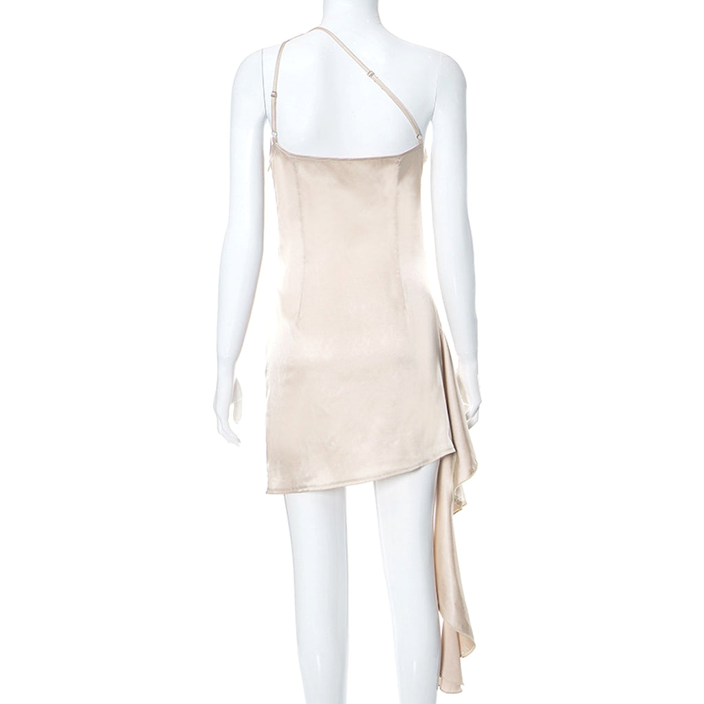 Crossbody Sleeveless Slim Fit Dress - enhanced image 4