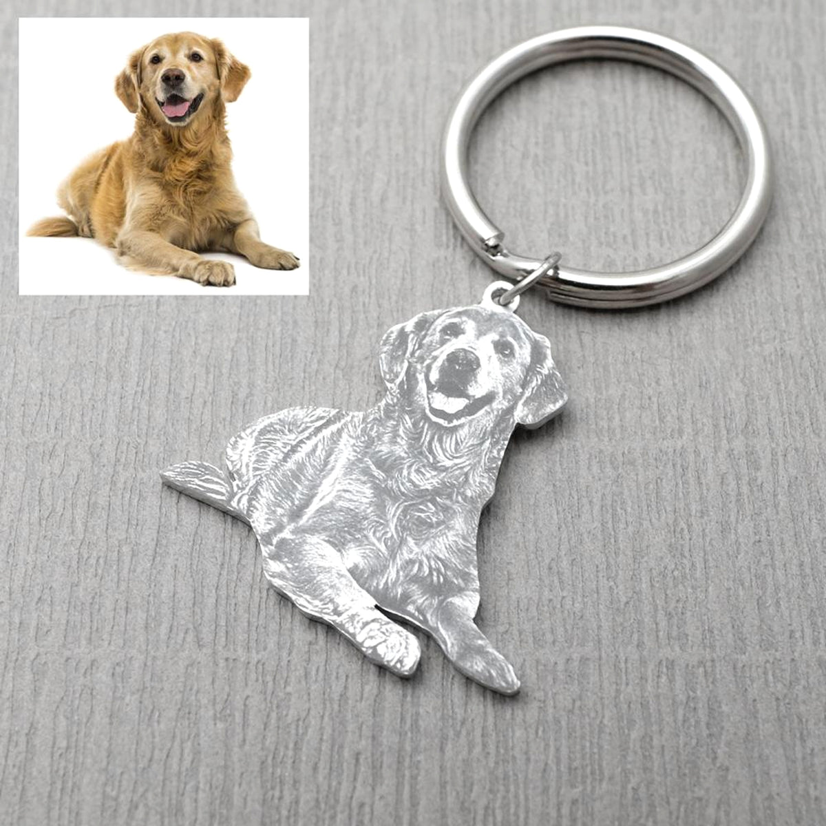 Custom Keychain – Personalized Photo Keyring for Dog, Cat & Pet Lovers - enhanced image 4