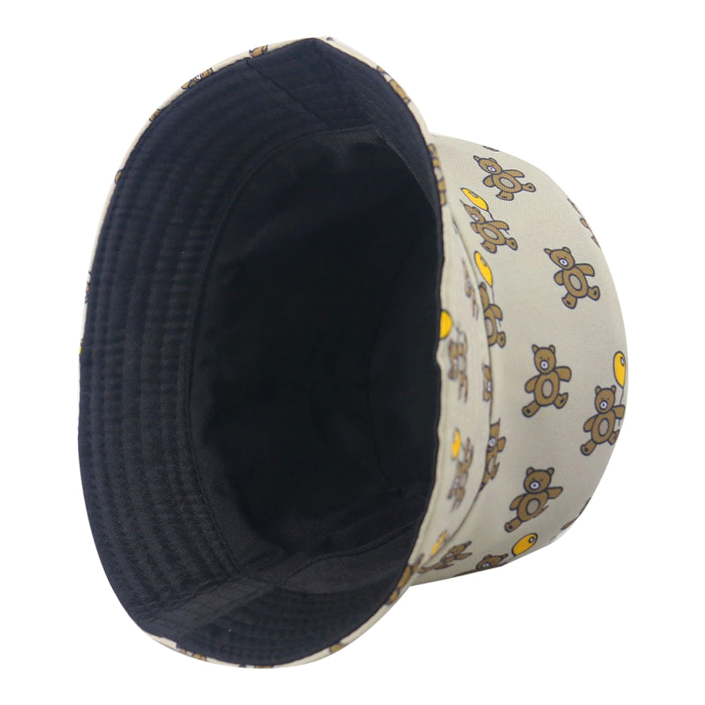 Cute cartoon color bear print fisherman hat - enhanced image 4