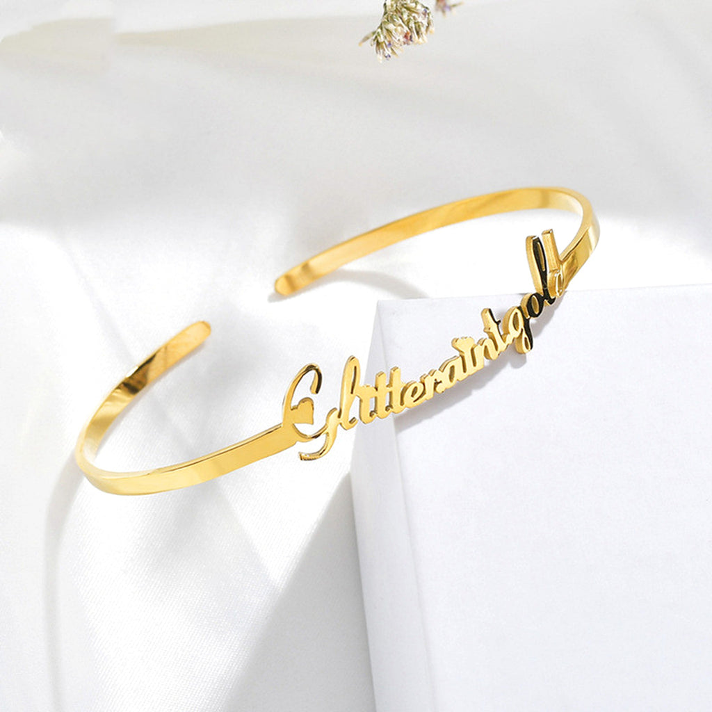 Personalized Stainless Steel Name Bracelet – Custom Engraved Jewelry - enhanced image 4