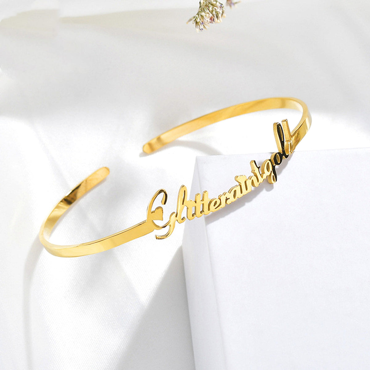 Personalized Stainless Steel Name Bracelet – Custom Engraved Jewelry - enhanced image 4