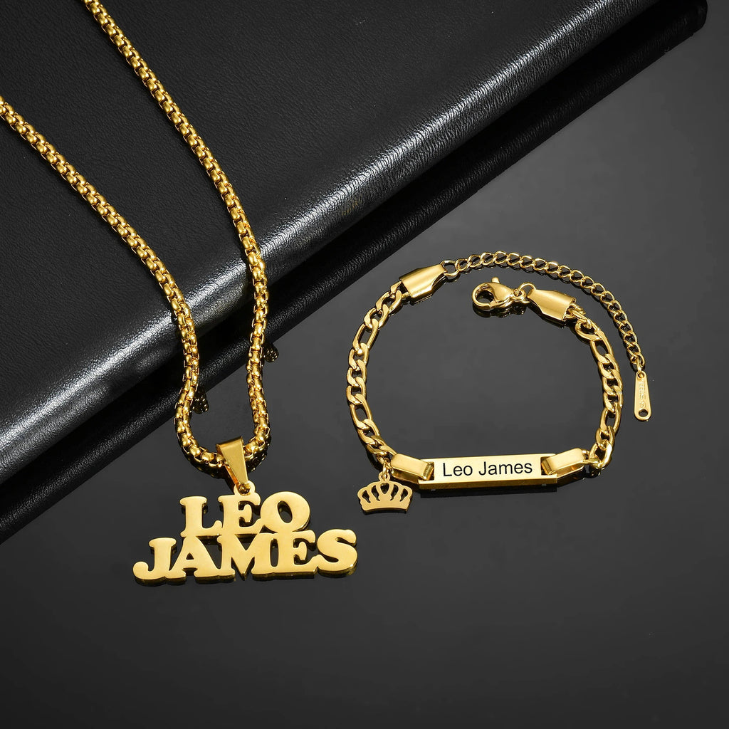 DIY Large Nameplate Engraved Letter Pendant - enhanced image 4