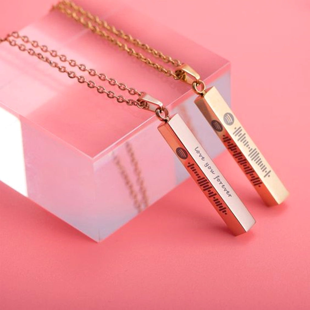 DIY Mirror Stainless Steel Rounded Three-dimensional Long Necklace - enhanced image 4