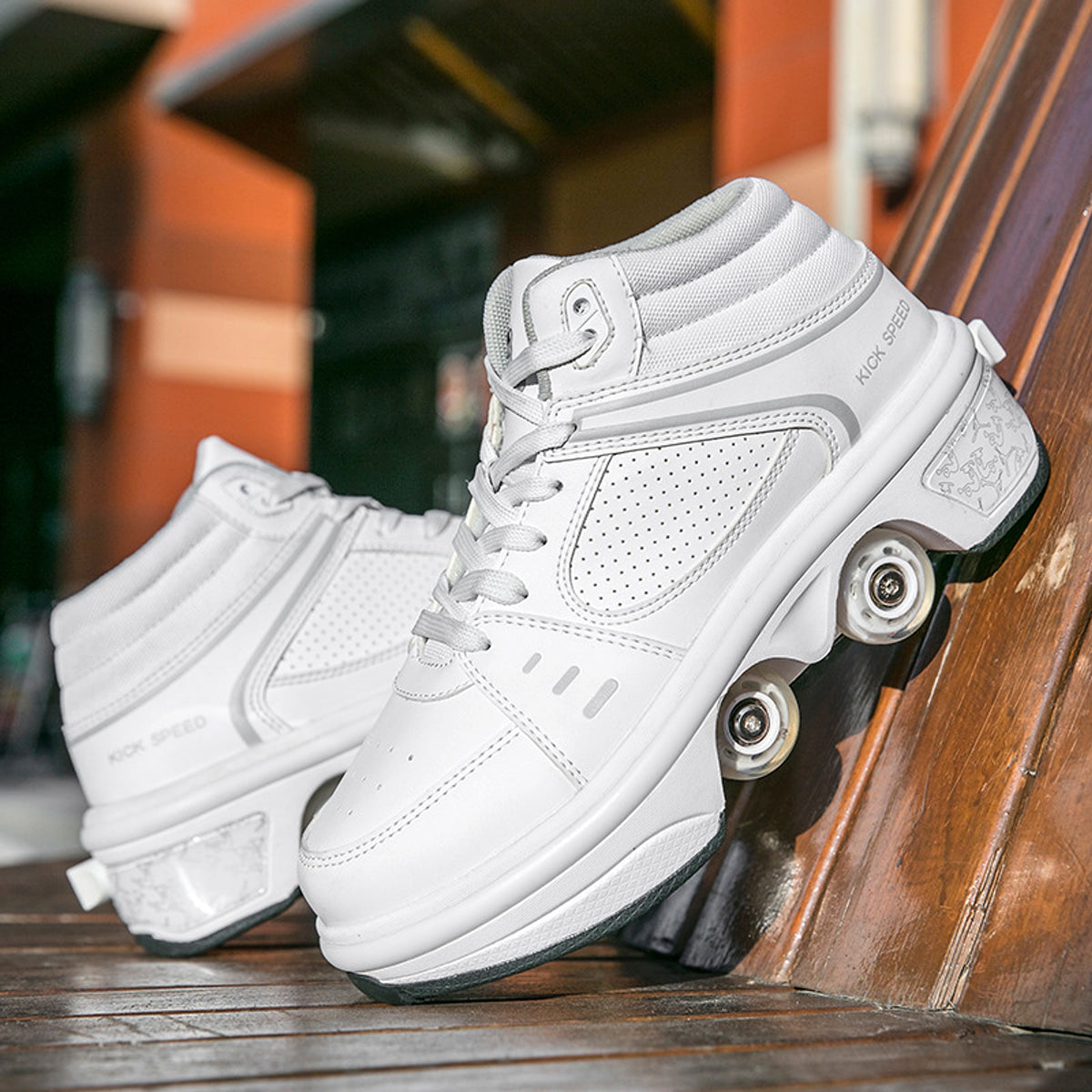 Double row roller skates - enhanced image 4