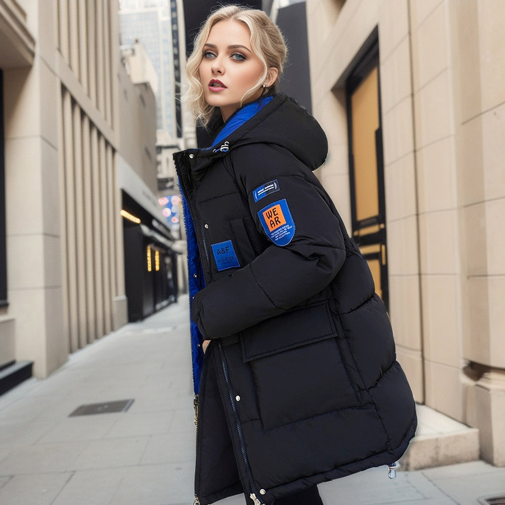 Double Sided Down Cotton Jacket For Women - enhanced image 4