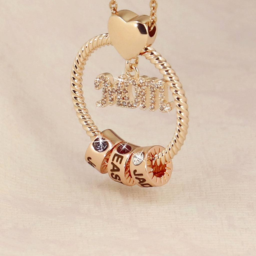 Engraved Birthstone Name Necklace – Personalized Jewelry for Women - enhanced image 4