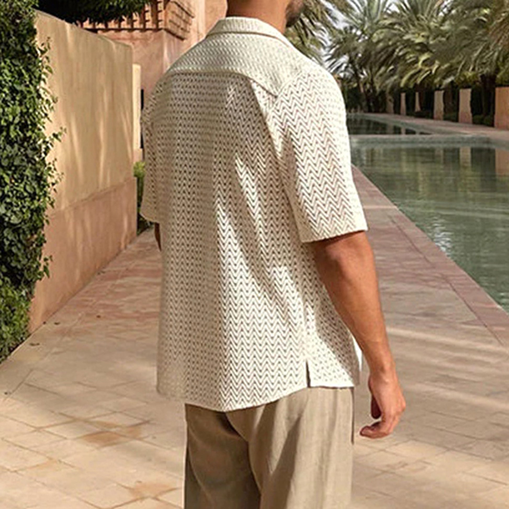 European & American Lace Polo Shirt – Breathable Summer Elegance - enhanced image 4