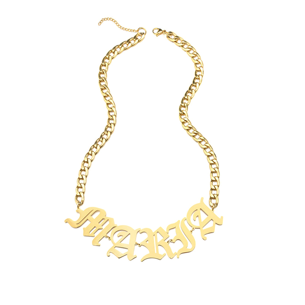 European And American Stainless Steel Name Necklace Personalized - enhanced image 4