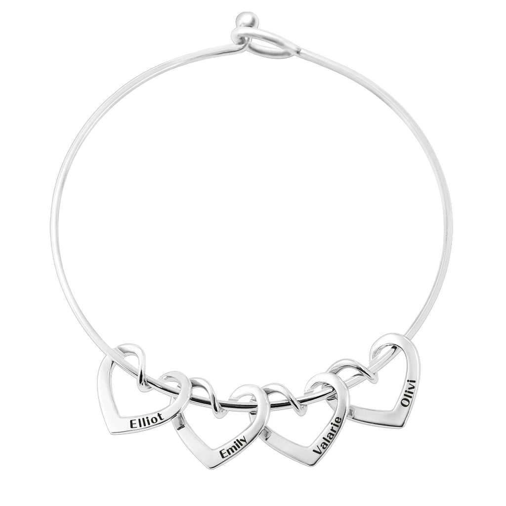 Personalized Family Heart Bracelet – A Symbol of Love & Connection - enhanced image 4