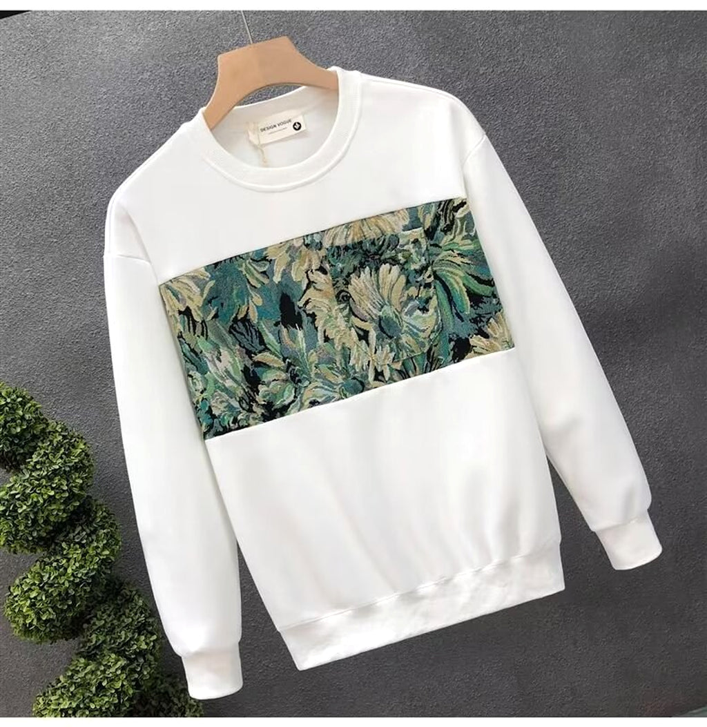 Fashion Brand Crew Neck Pullover Sweatshirt Men - enhanced image 4