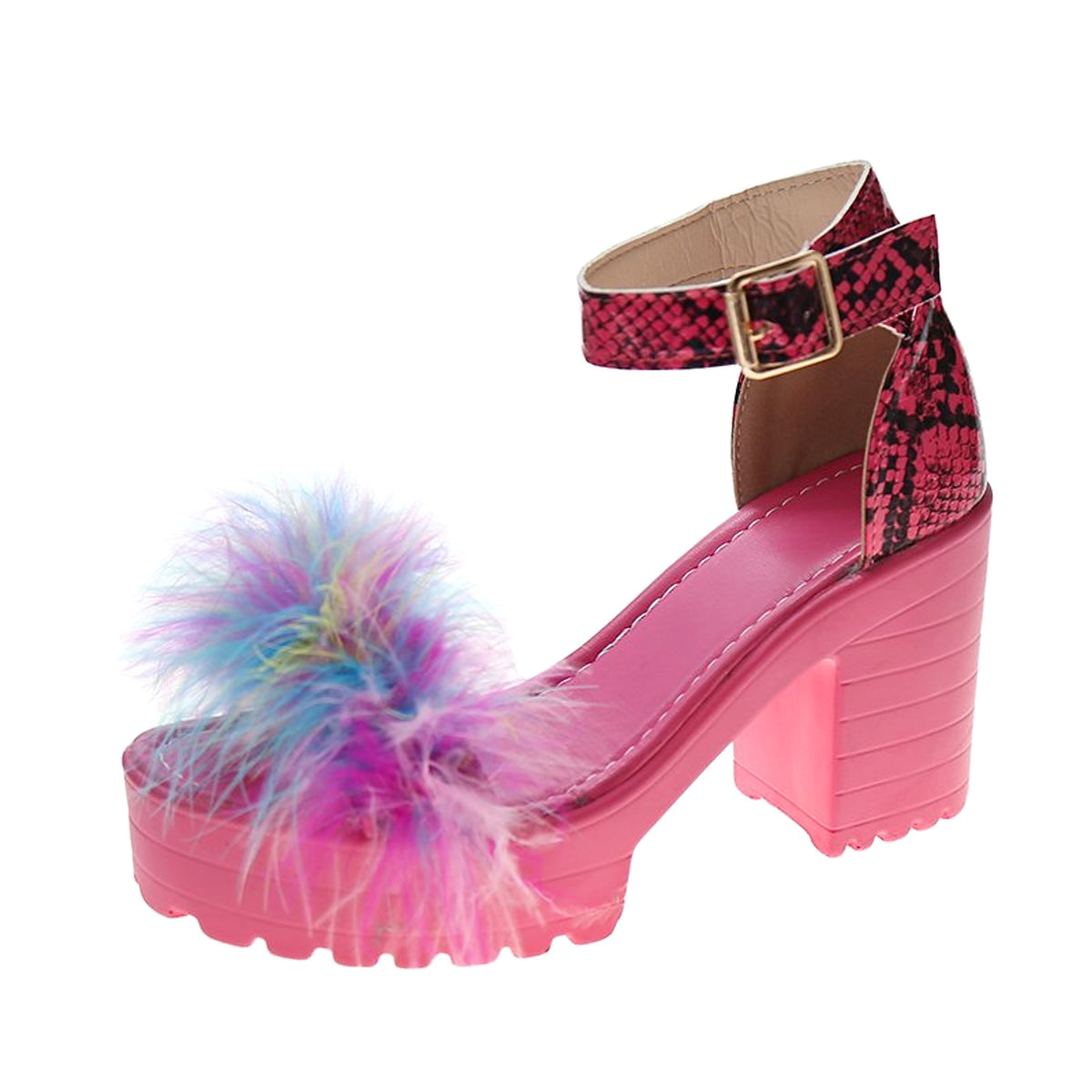 Fashion Plus Size Waterproof Platform High Heel Sandals Women Shoe - enhanced image 4