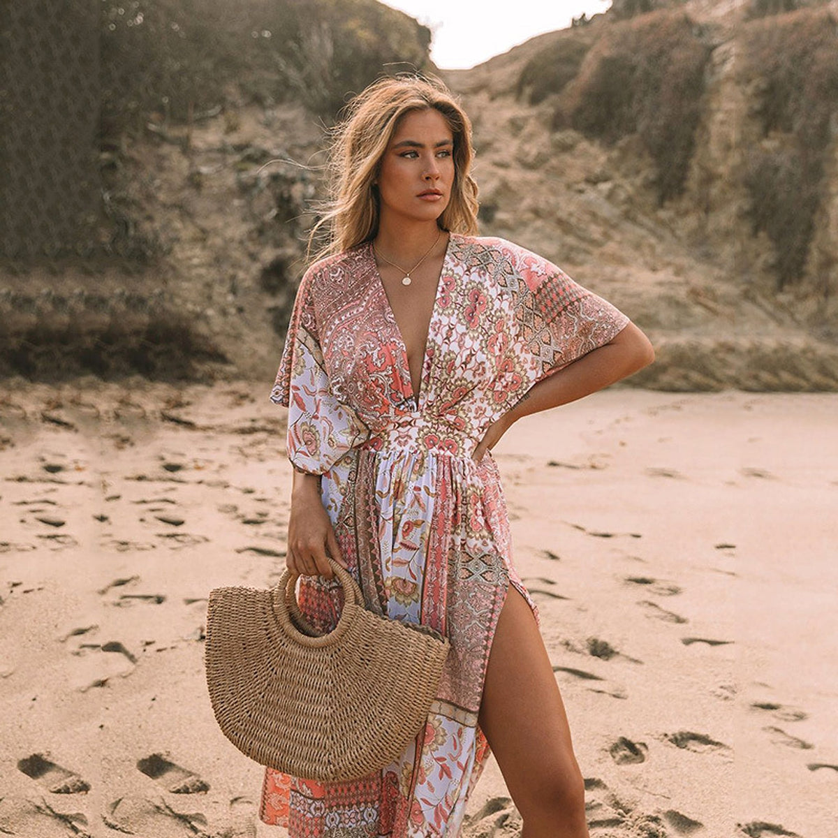 Fashion Spring Printing Dress Women - enhanced image 4