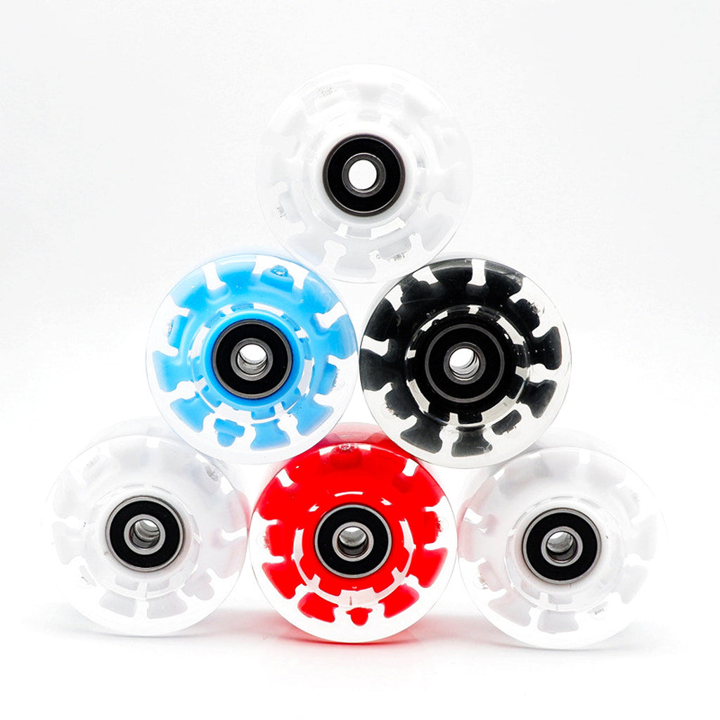 Fashionable Personality Double Row Roller Skates Luminous Wheel - enhanced image 4