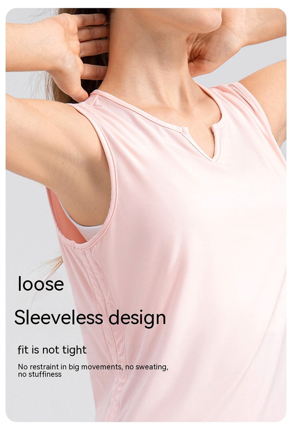 Fine Yarn Women's Summer Lightweight Breathable Yoga Vest - enhanced image 4