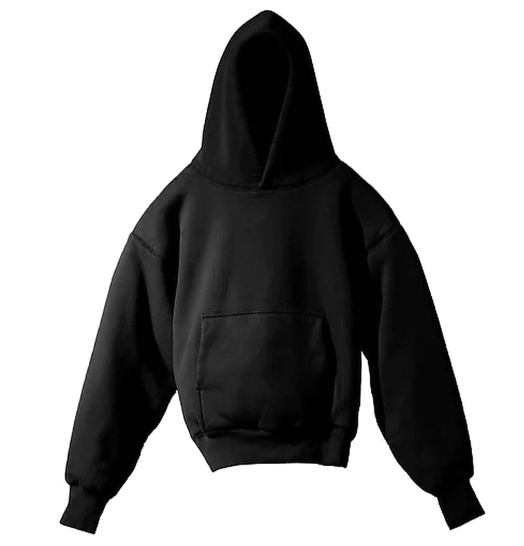 Fleece-lined Solid Color Hooded Sweater For Men - enhanced image 4