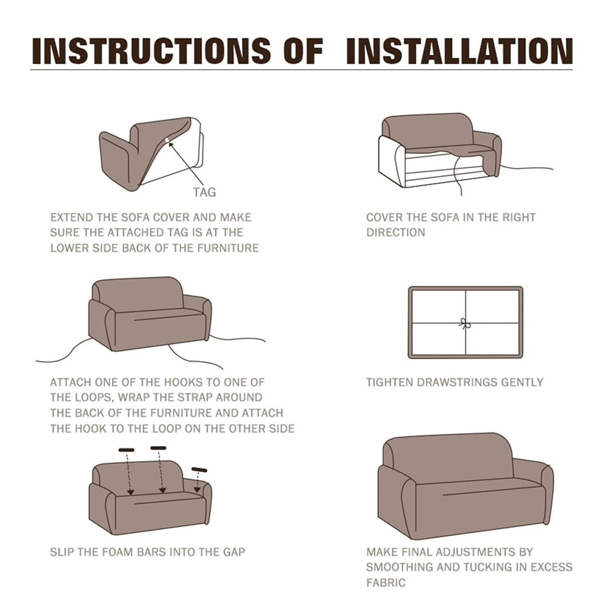 FlexiCover™ – Universal Elastic Sofa Slipcover - enhanced image 4