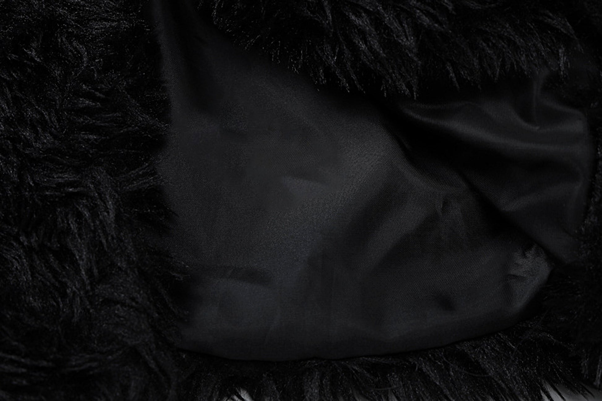 Fluffy wool & leather women 's jacket - enhanced image 4