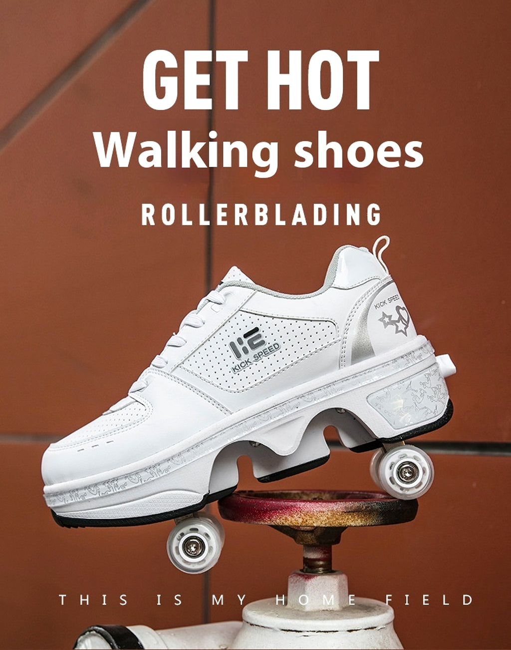 Four-wheel Heelys Dual-use Skates Female - enhanced image 4
