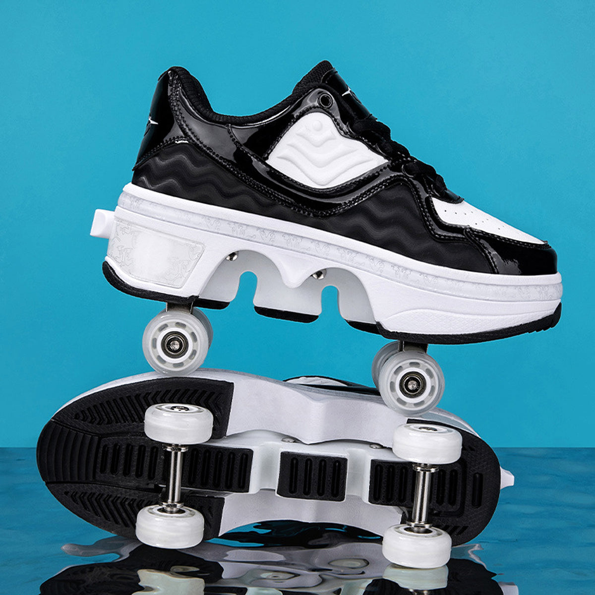 Four-wheel Rollerskate Children's Student Version 6-15 Years Old Roller Skating Sneakers - enhanced image 4