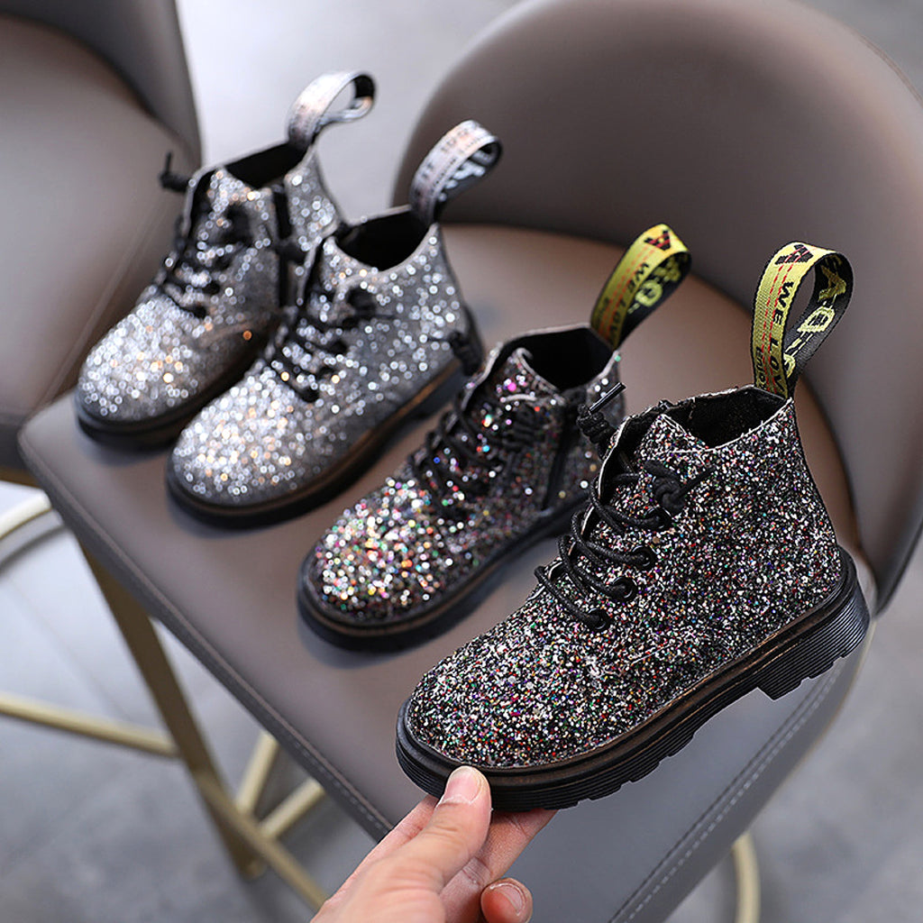 Girls boots side zipper ankle boots kids - enhanced image 4