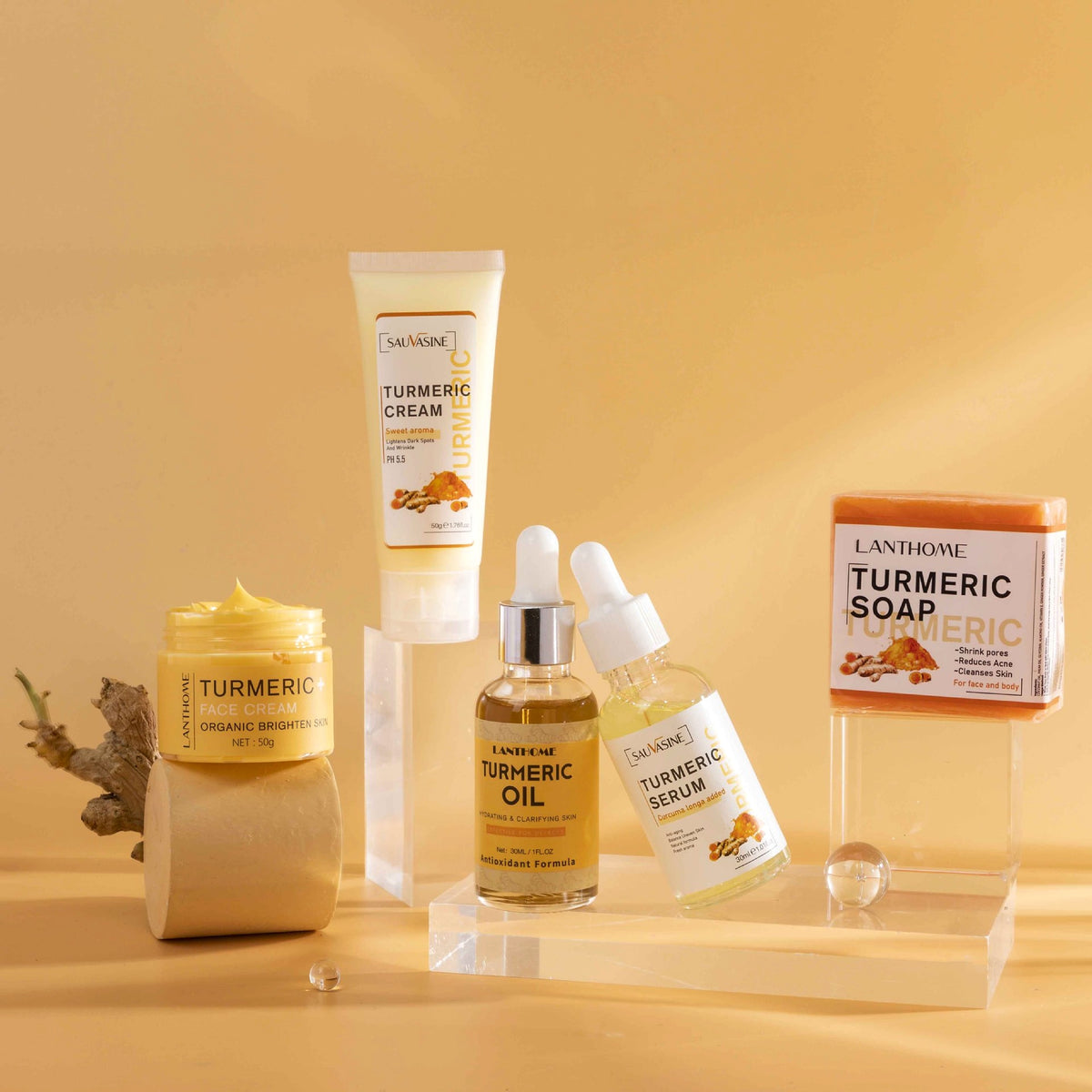 GlowRoot™ – 5-Piece Turmeric Skincare Kit for Radiant Skin - enhanced image 4