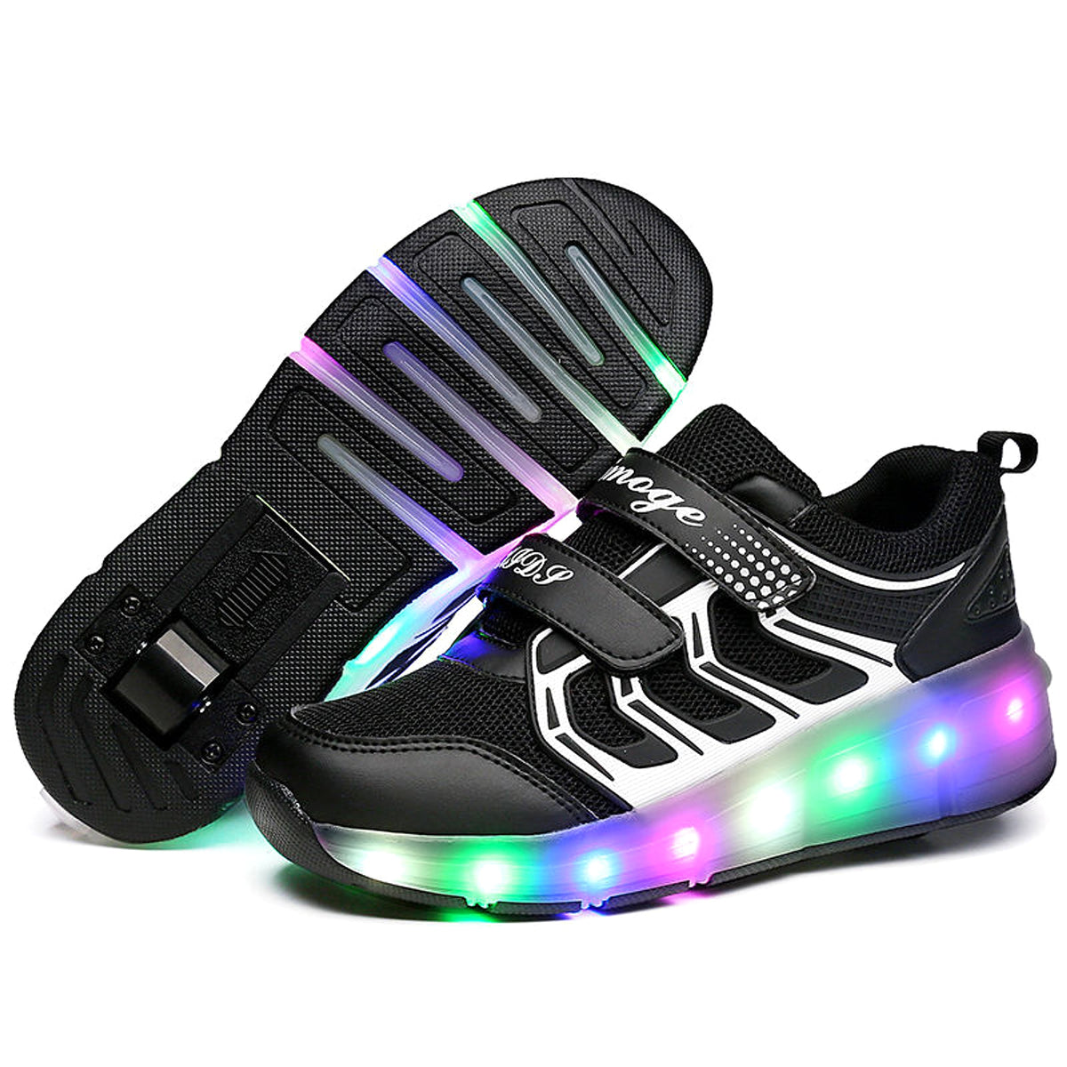 Heelys One-Wheeled Children's Colorful Usb Rechargeable Roller Shoes - enhanced image 4