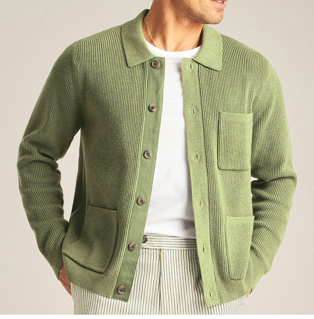 High-density Sweater Shirt Collar Long Sleeve - enhanced image 4
