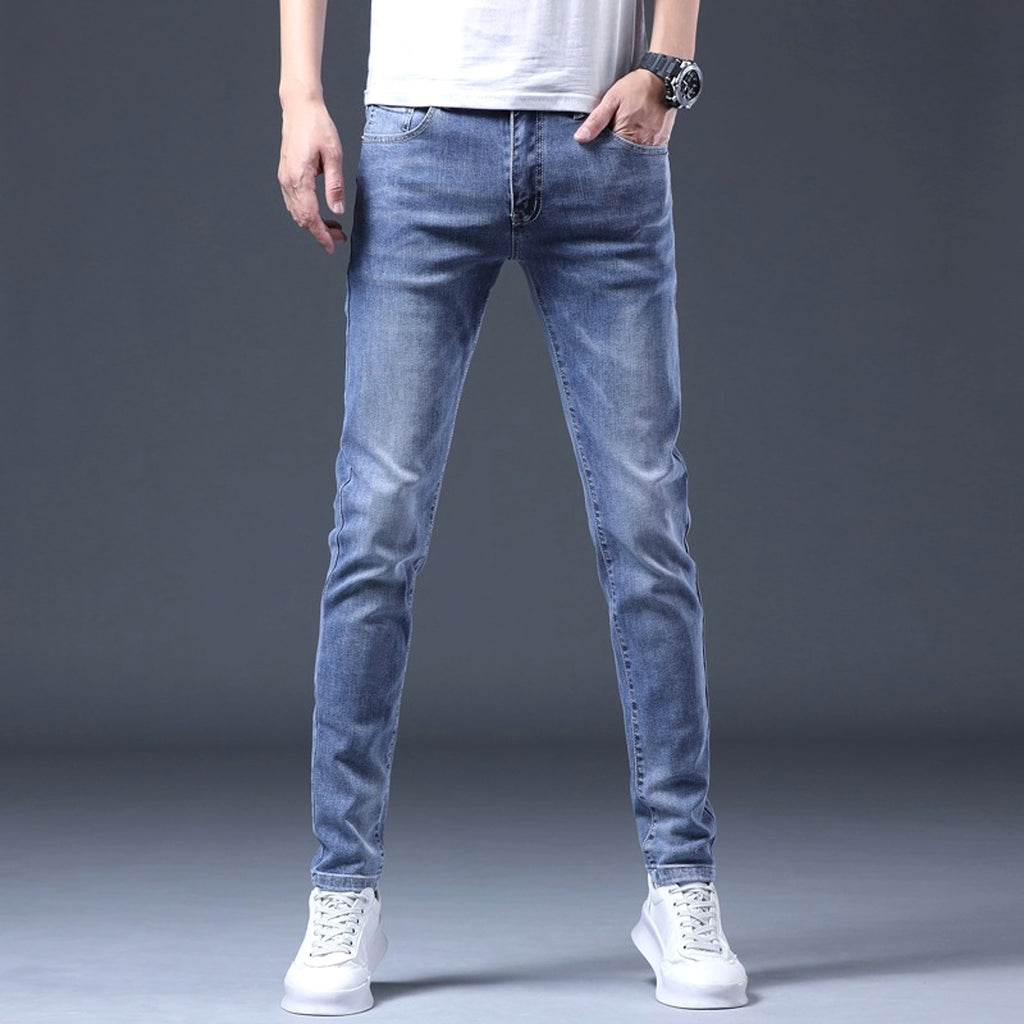 High End Blue Jeans Men Summer - enhanced image 4