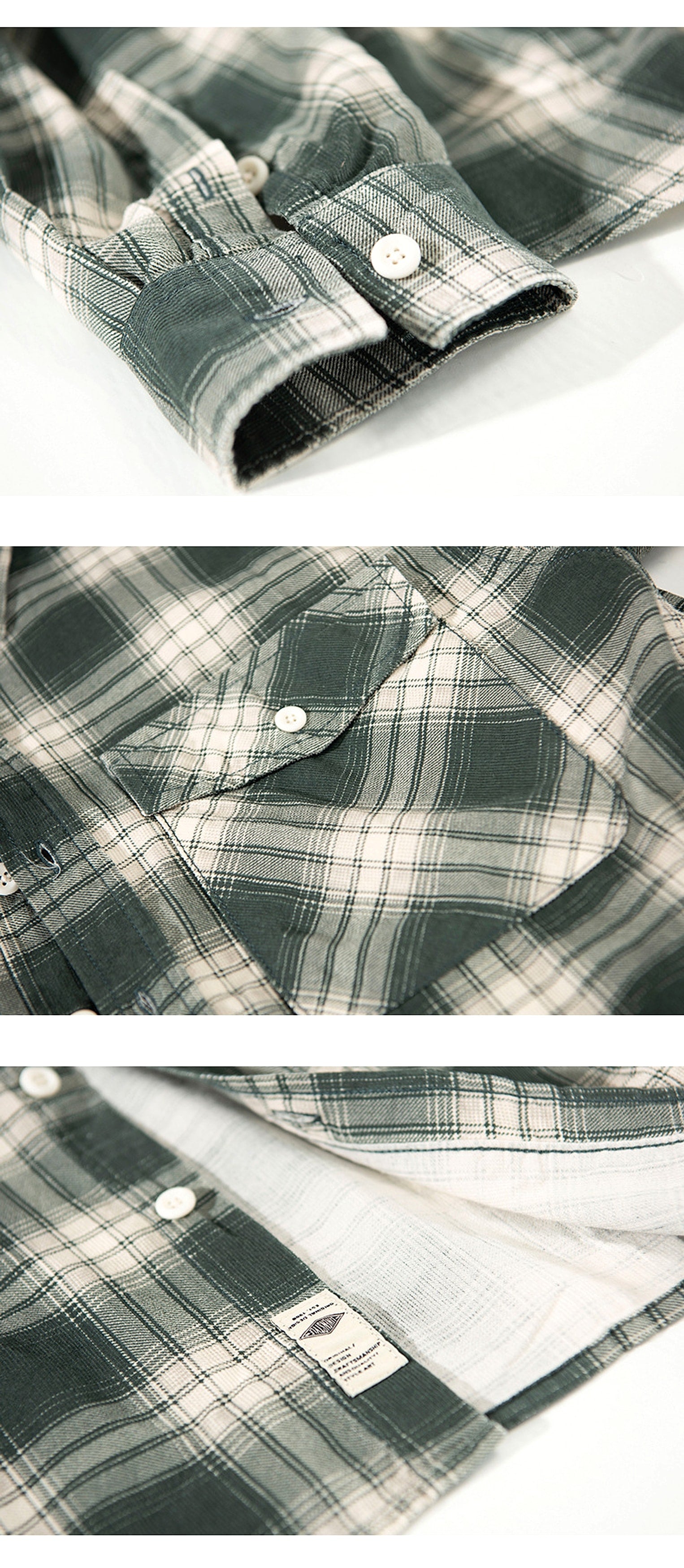 PlaidCraft™ – Pure Cotton Check Shirt for Men - enhanced image 4