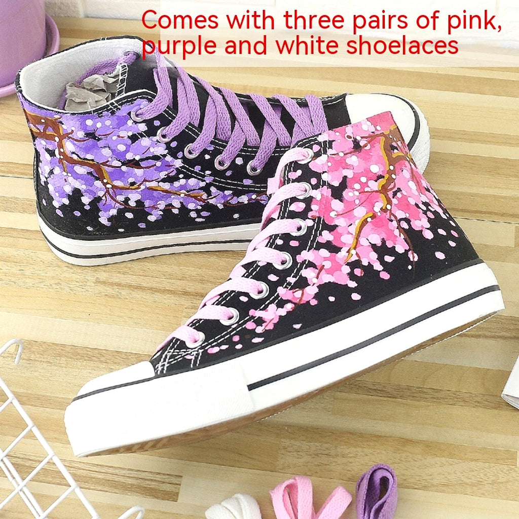 High Top Canvas Shoes For Summer And Autumn Women - enhanced image 4