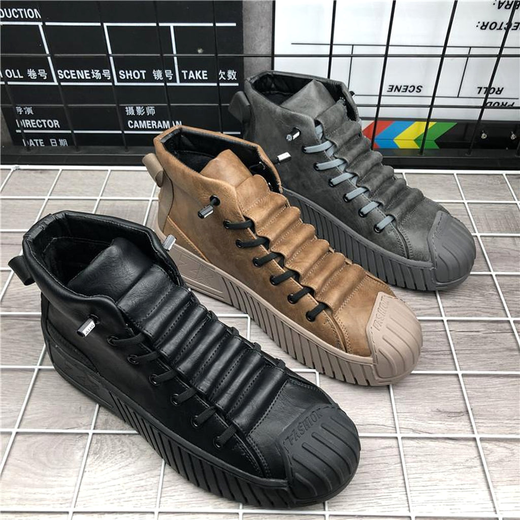 High-Top Thick Bottom Shoes Casual Sneakers - enhanced image 4