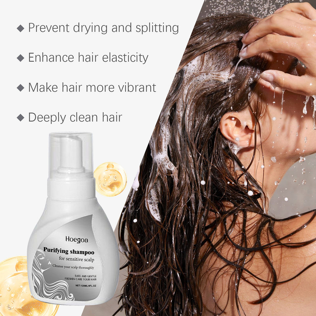 Hoegoa Chamomile Shampoo for Smooth & Shine | For Dry & Frizzy Hair - enhanced image 4