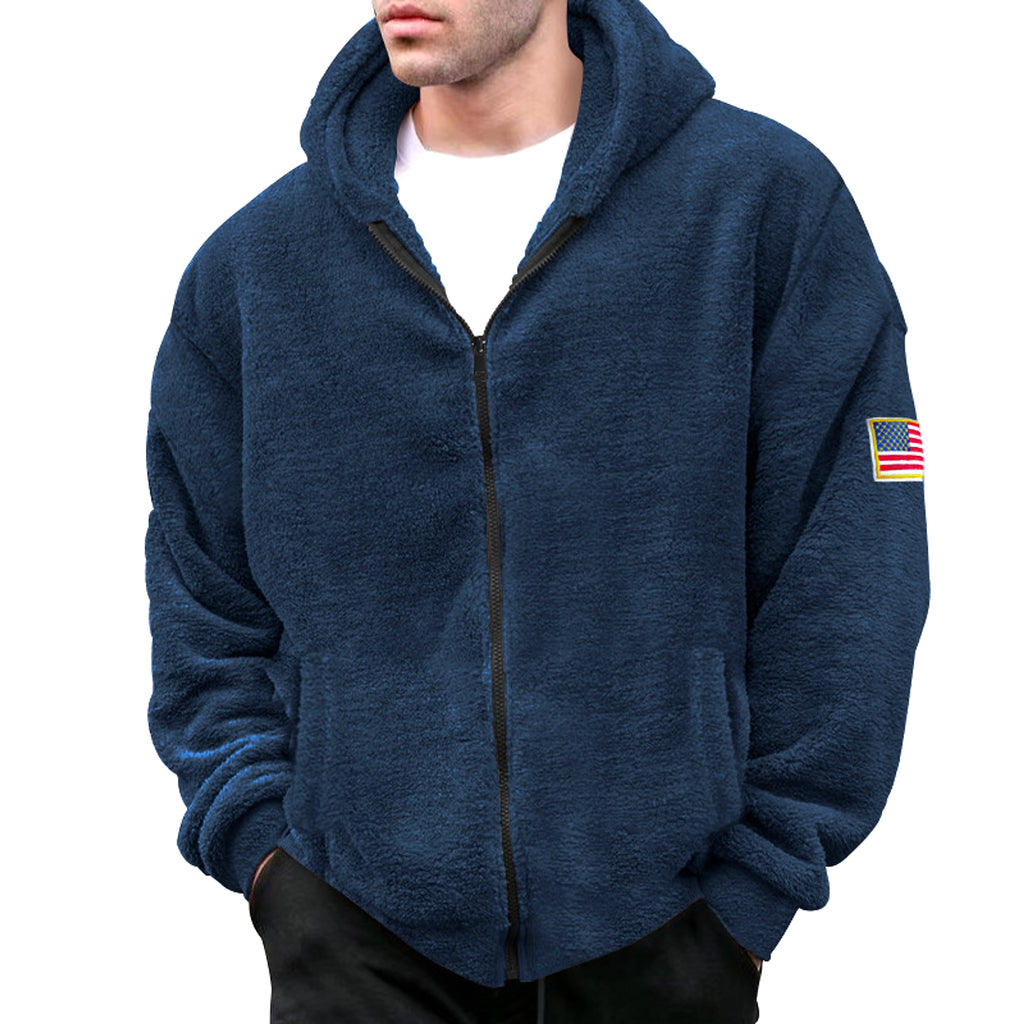 Hooded Zipper Casual Jacket Men - enhanced image 4