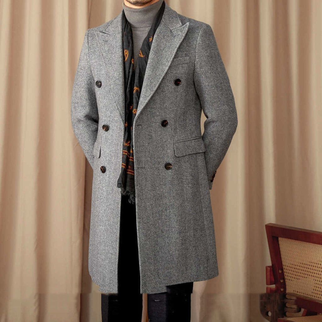 Italian Slim Fit Warm Coat For Men - enhanced image 4