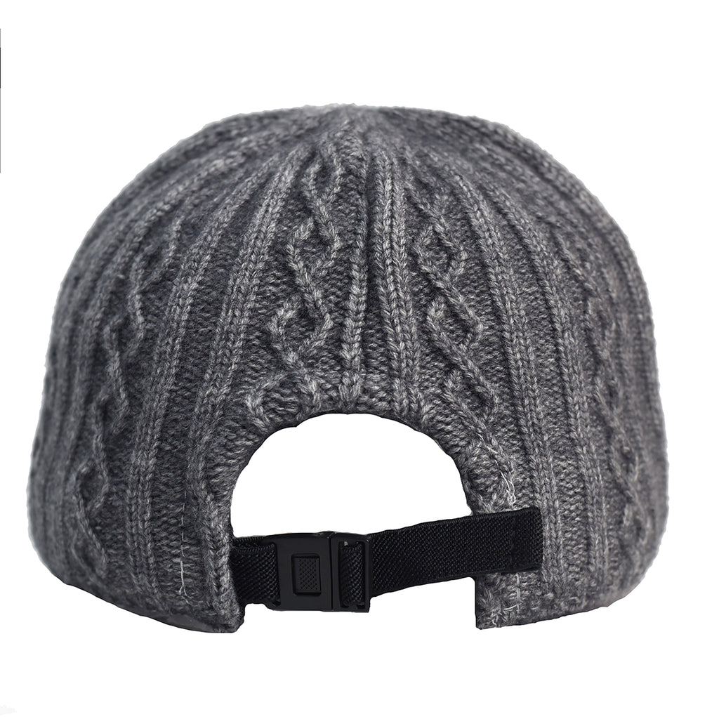Knitting Wool Baseball Cap Korean Warm Solid Color Light Plate Peaked Cap - enhanced image 4