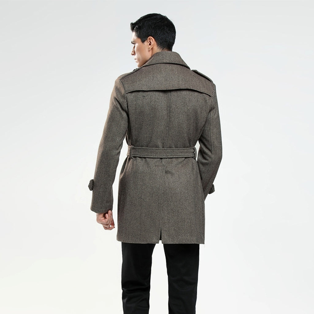 Korean Chic™ Men's Wool Coat – Sophistication & Modern Style - enhanced image 4