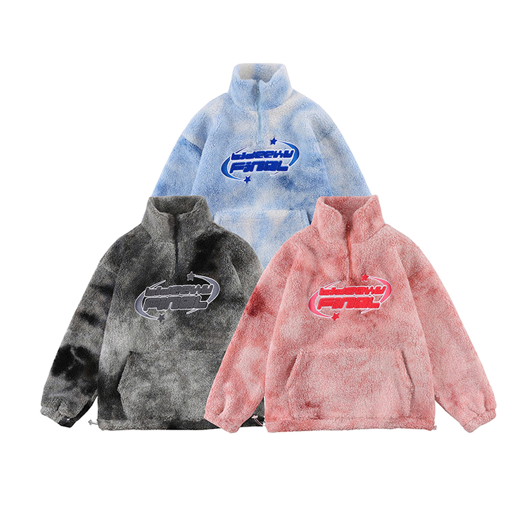 Lamb Wool Sweatshirt Coat Loose - enhanced image 4