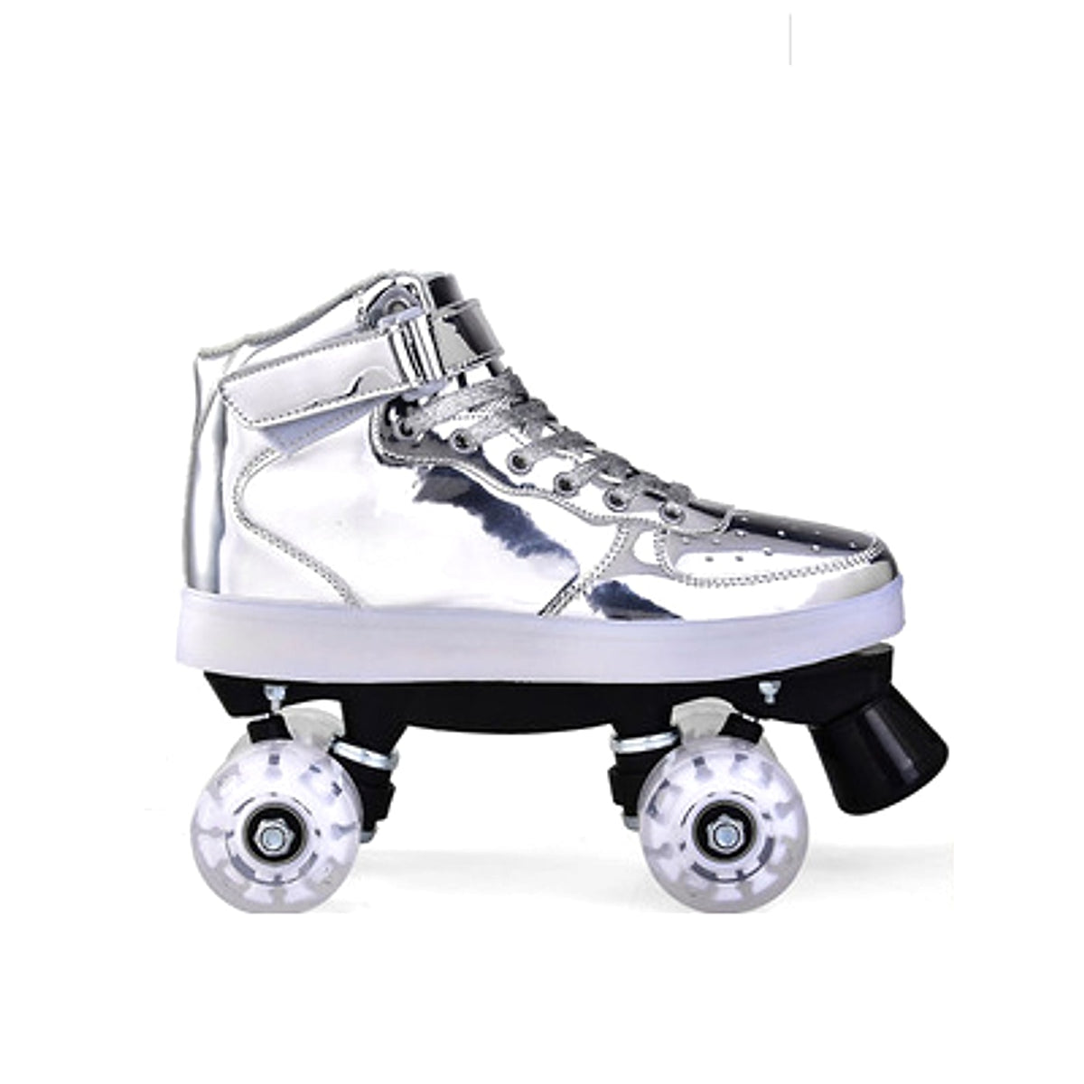 led rechargeable double row roller skates - enhanced image 4
