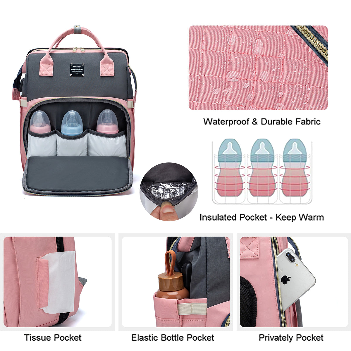 ALLFASHION™ – SmartMom+ Sunshade Baby Travel Bag - enhanced image 4