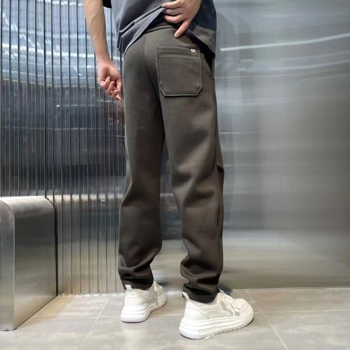 Loose Straight Track Sweatpants Casual Long Pants Men - enhanced image 4
