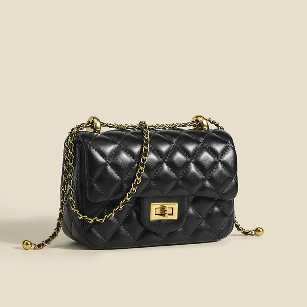 LumièreMini™ – Quilted Soft Chain Crossbody Bag - enhanced image 4
