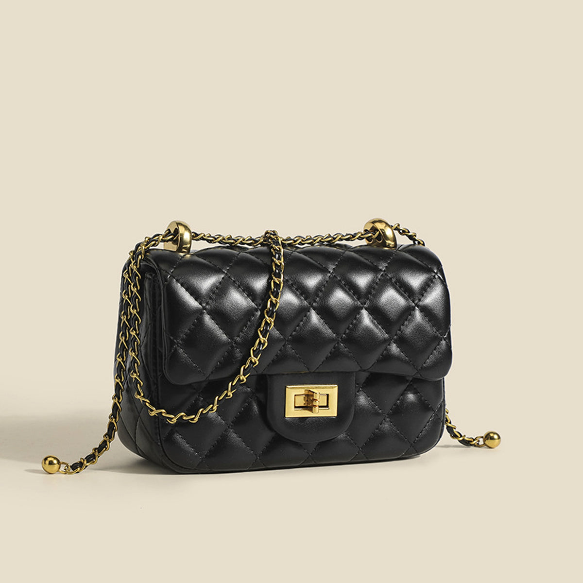 LumièreMini™ – Quilted Soft Chain Crossbody Bag - enhanced image 4