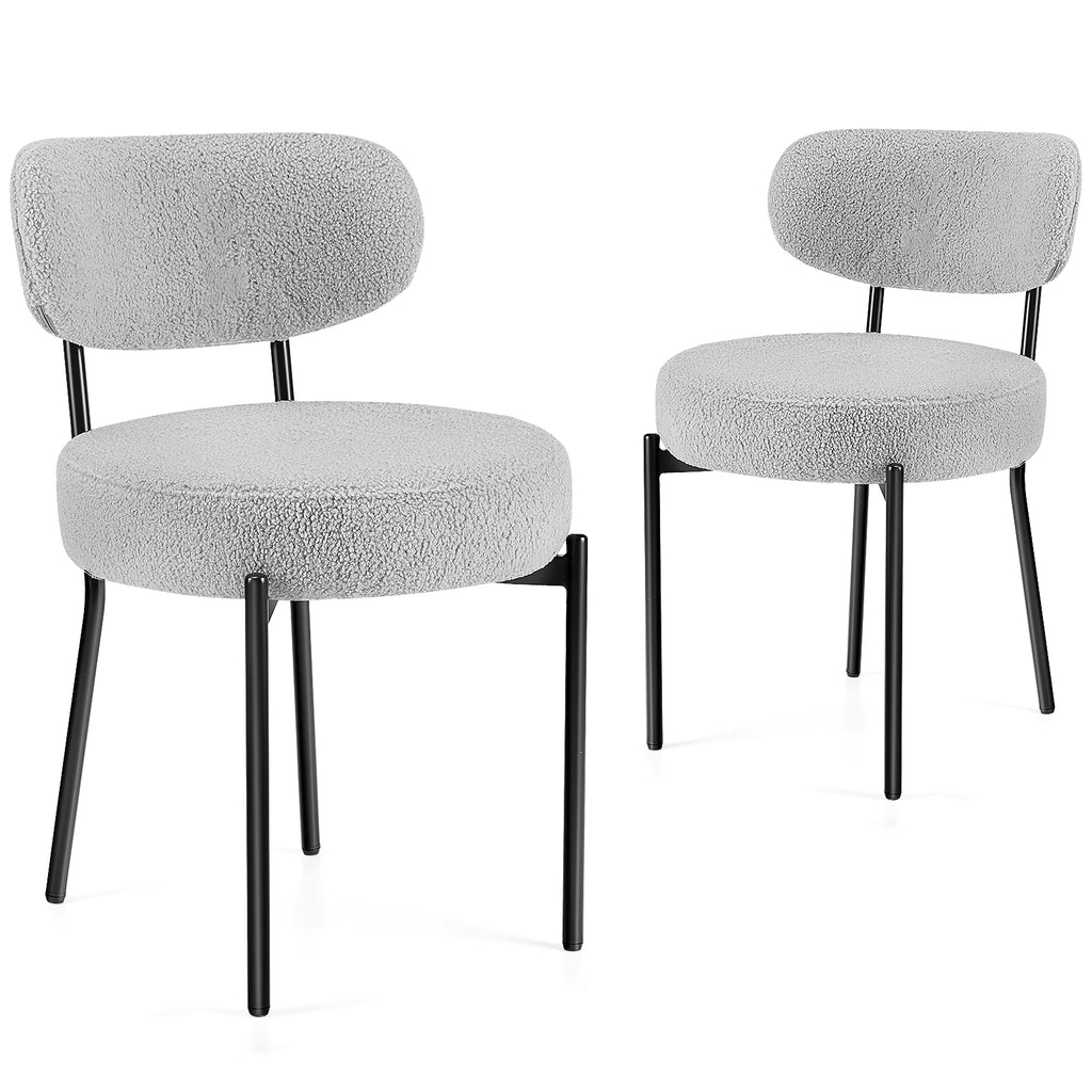 LuneluX_Home – Set of 2 Bouclé Dining Chairs | Nordic Edition - enhanced image 4