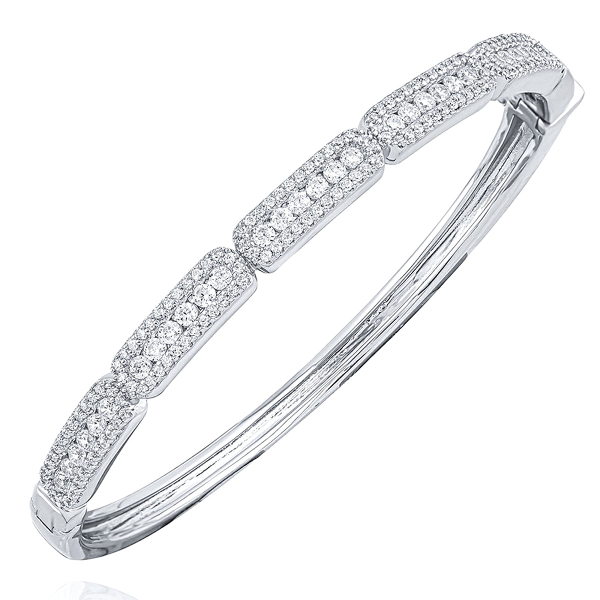 LuxeJewels™ + DiamondLink– Bamboo Elegance Bangle (925 & 18K Rosé) - enhanced image 4